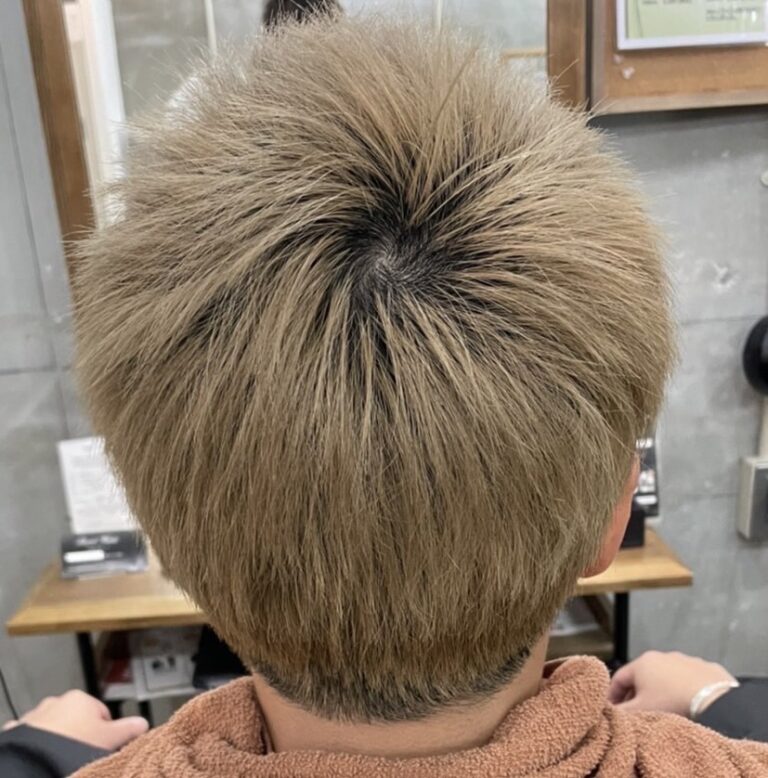 明るい髪のBefore